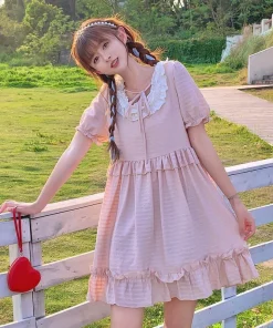 Kawaii Pastel Ruffle Dress