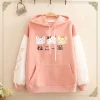 Kawaii Pink and White Hoodie